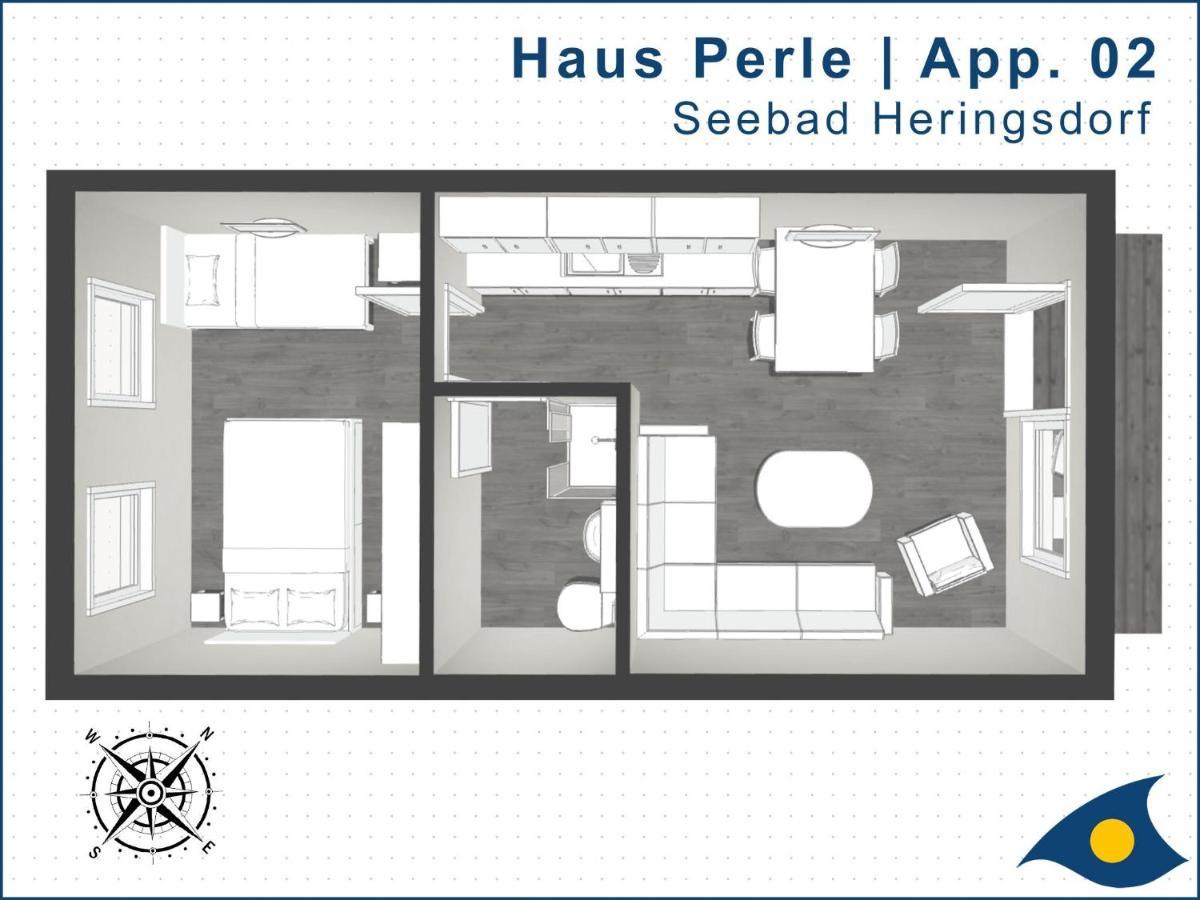 Haus Perle Whg 02 Apartment Херингсдорф Екстериор снимка